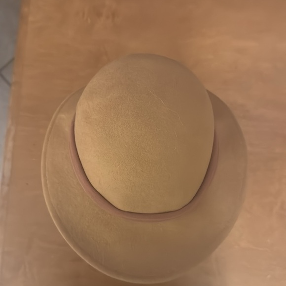 Vintage Wool Panama Fedora Brim Hat Scarf main image 4